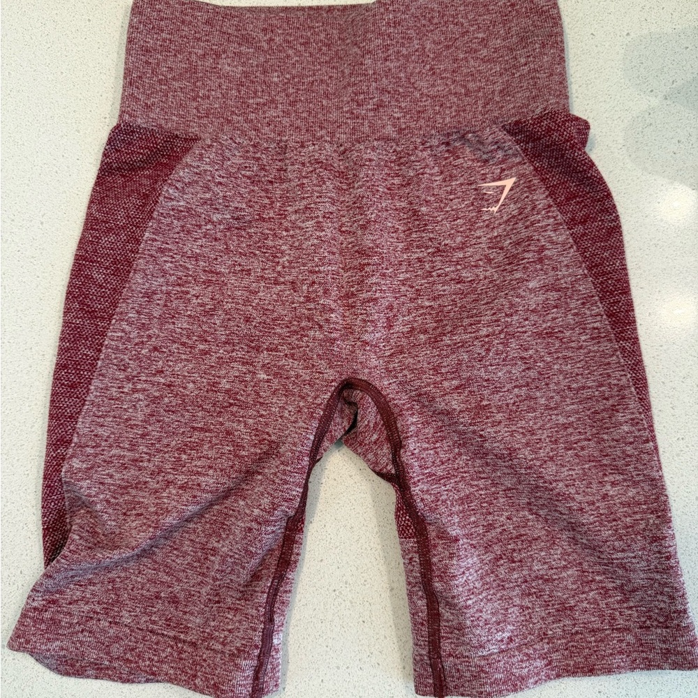 Gymshark Burgundy Performance Shorts